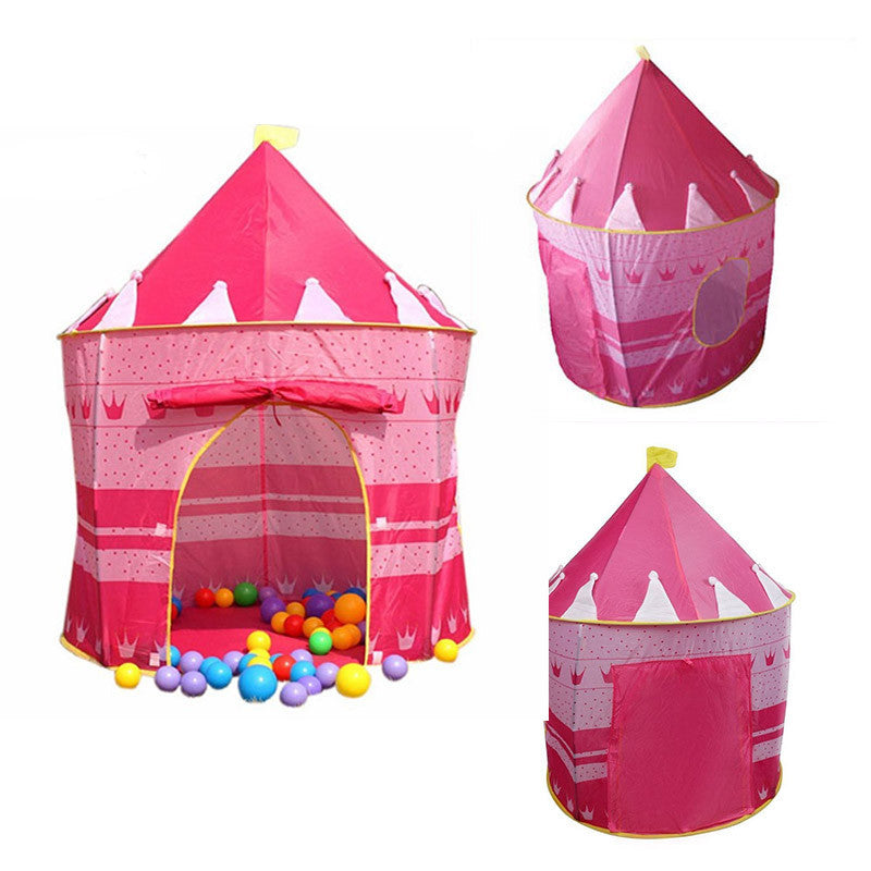 Carpa castillo para niña rosada