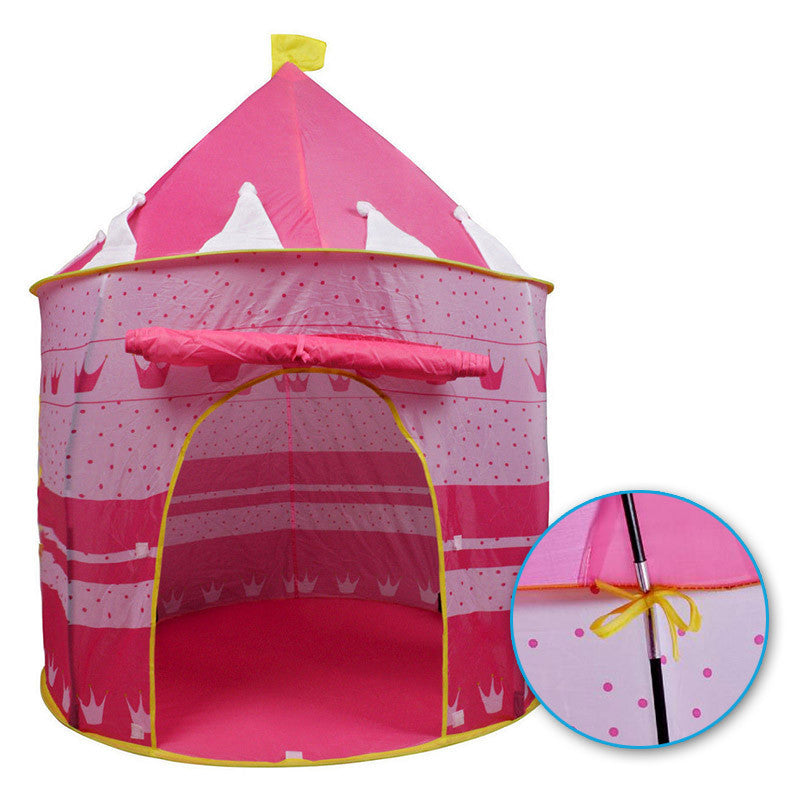 Carpa castillo para niña rosada