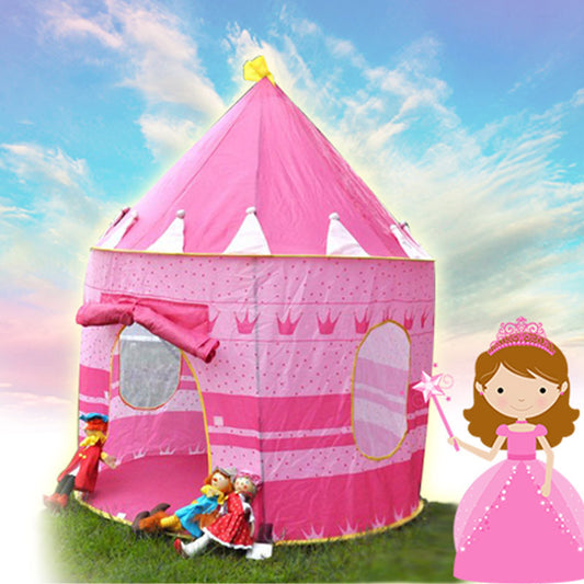 Carpa castillo para niña rosada