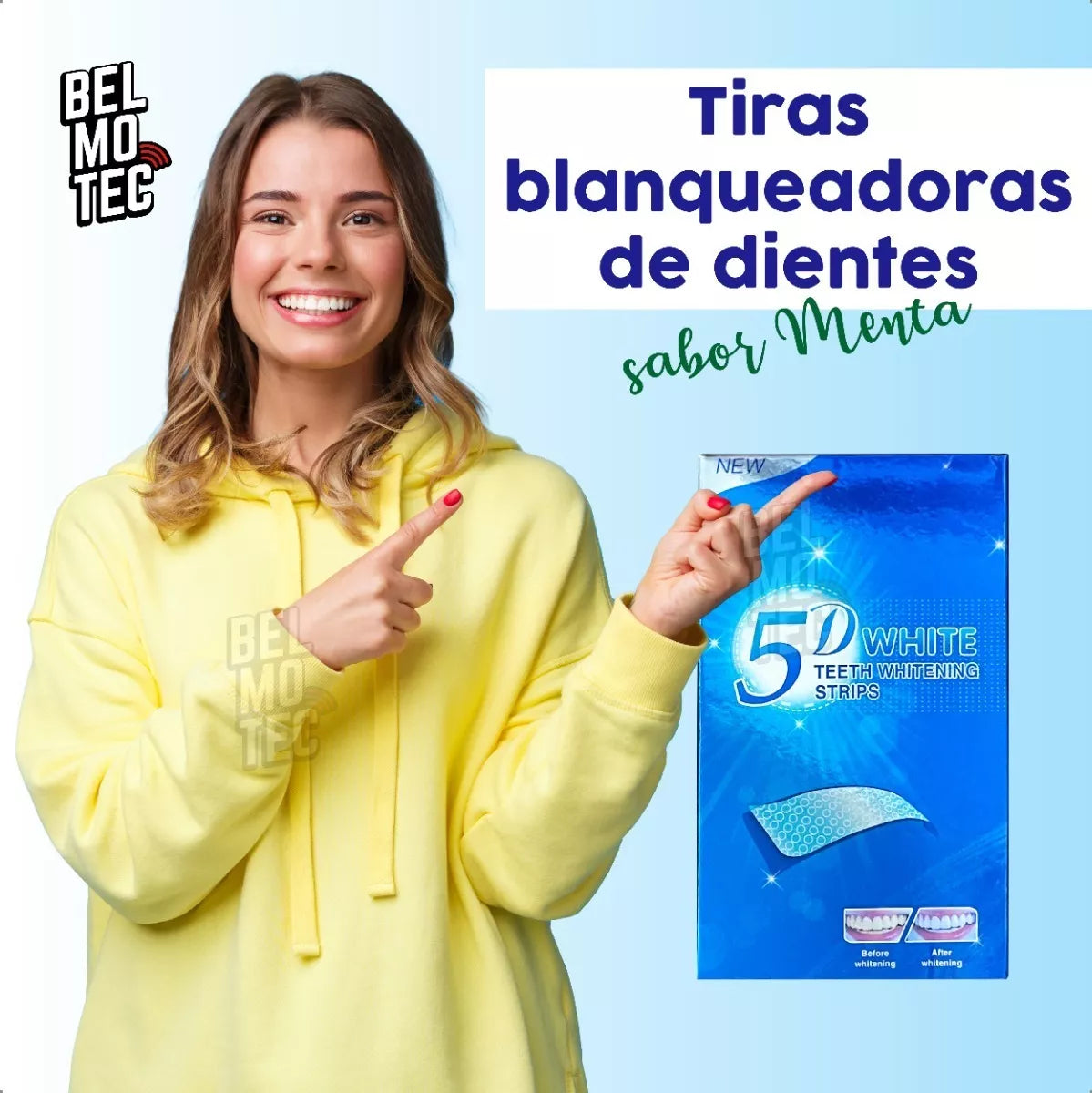 Tiras para blanqueamiento dental x 7 sobres