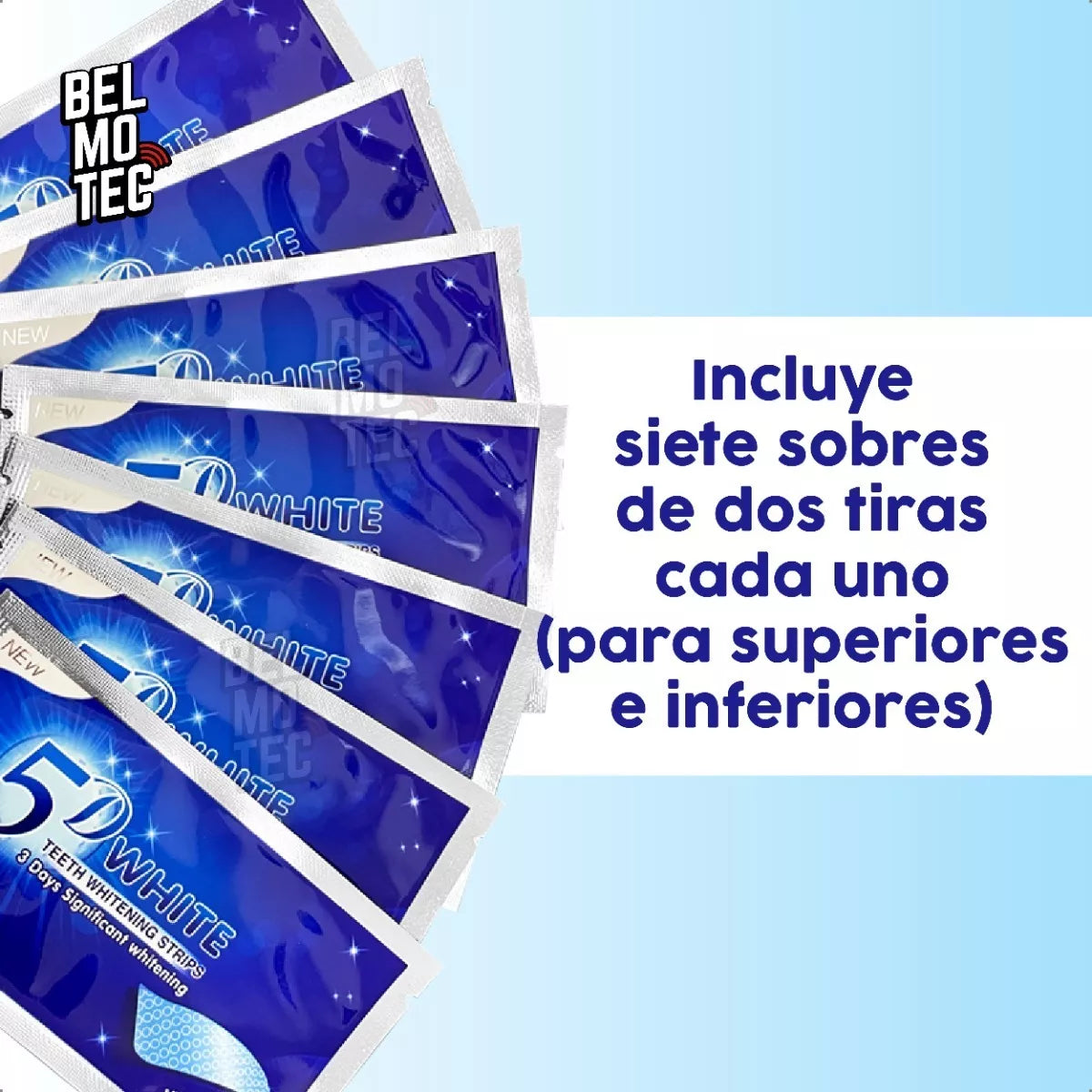 Tiras para blanqueamiento dental x 7 sobres